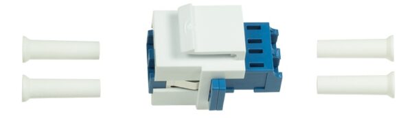Produktbild MVT 204 001  -  LWL LC-Duplex Kupplung für den Einbau in Keystone Panels, Singlemode